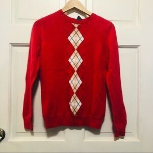 Izod women’s red cotton pullover sweater extra small